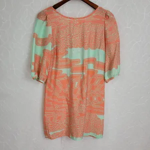 Needle‎ & Thread Women's Orange & Green Shift Dress thumbnail 2