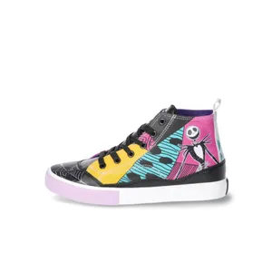 Disney Womens Sneakers Size 8 Black Purple Nightmare Before Christmas High Top thumbnail 5