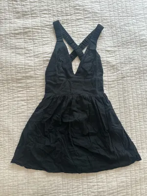 Abercrombie & Fitch Black V-neck Skort Dress thumbnail 3