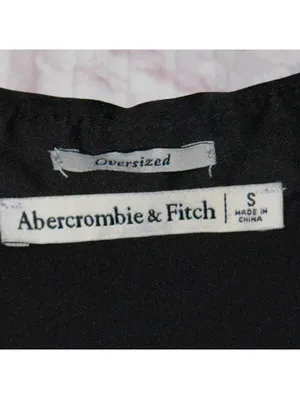 Abercrombie & Fitch Black Oversized Shirt - Size S thumbnail 5