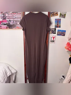 Skims Vintage T-Shirt Long Maxi Dress chocolate brown thumbnail 7