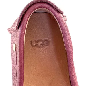 EUC UGG Leather Brinley Driving Moccasins / Loafers Rose Size 7 thumbnail 3