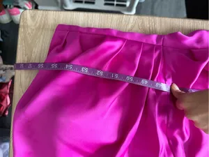 Tarik Ediz US 14 51147 Asymmetrical Bodice Slit Gown Fuchsia Pink Evening Party thumbnail 14