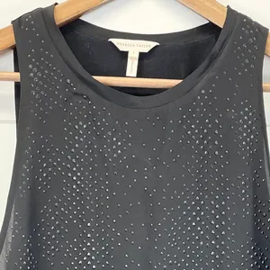 Rebecca Taylor Studded Silk Sleeveless Top Women Size 2 Chic Goth‎ Edgy Urban thumbnail 5