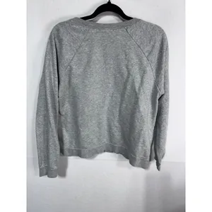 Nike Women's Gray Logo Sweatshirt‎ Rally Crewneck Pullover Athletic Casual Large thumbnail 4