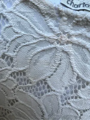 Charlotte Russe cream floral lace boho maxi dress slit xs thumbnail 4