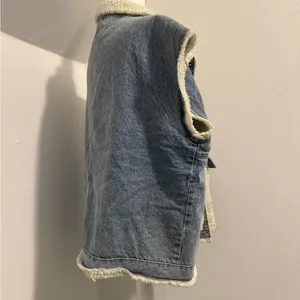 Wool Jean Vest Size XL thumbnail 4