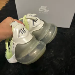 Nike air max 270 barely volt platform lace up shoes sneakers thumbnail 4