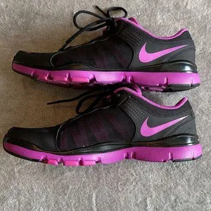 Nike Women's Black and Pink Athletic Shoes thumbnail 3