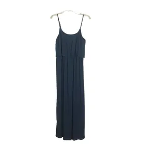 Lauren Conrad Maxi Blue Sleeveless Pleated Dress Size M thumbnail 2