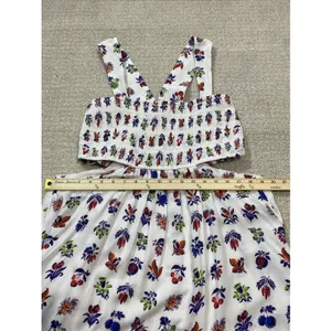 Anthropologie The Piper Bandeau Cutout Mini Dress Floral Size L thumbnail 13