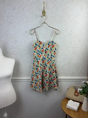 alice + olivia White Nella Bird Pattern Sleeveless Mini Dress - Size - 0 thumbnail 4
