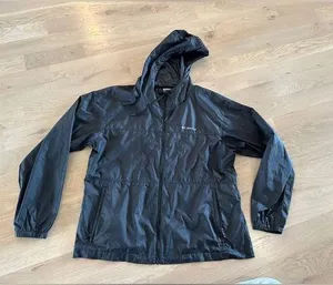 Columbia women's lightweight hooded windbreaker black size XL thumbnail 1