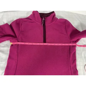 Old Navy Women’s Small 1/4 Zip Fleece Pullover Jacket Pink Magenta Holiday 2007 thumbnail 4
