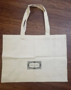 Gucci Reusable Cotton Canvas Tote Large 20x15x8 thumbnail 1