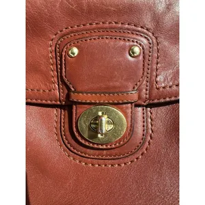 Coach Legacy New Willis 22382 Cognac Leather Crossbody Satchel Turnlock Tassel thumbnail 13