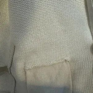 L.L. Bean‎ Womens Zip Up Cardigan Sweater Knit Large White Cotton thumbnail 9