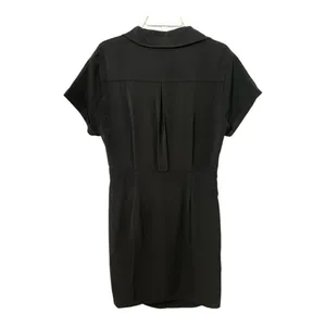 Cider Collar Black Wrap Mini Dress Size L thumbnail 3