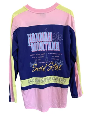 Disney Hannah Montana Secret Star Jersey Long Sleeve Top Women’s Size Small thumbnail 4