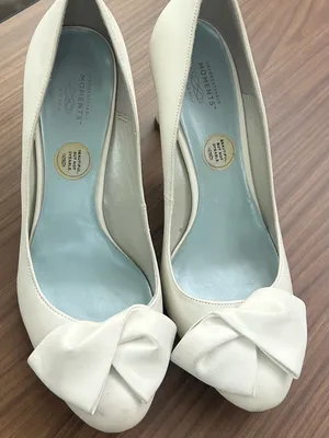 Pumps Lela Rose Ivory Bow Pump with Blue Insole 10 thumbnail 2