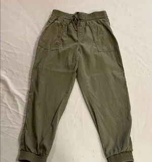 a new day Green Track Pants with Elastic Waistband and Cuffs thumbnail 1