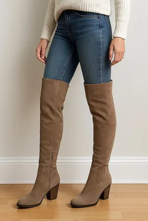 MIA Stylish Tan Knee-High Women's Boots thumbnail 1