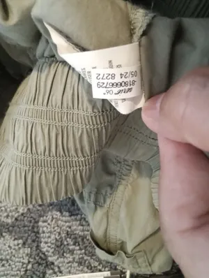 aerie Olive Green Elastic Waist Cargo Pants High Rise Cotton Gorpcore Streetwear thumbnail 9