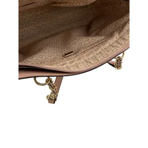 Guess Culkin Women's Beige Logo Monochrome Leather Shoulder Tote Bag Handbag OS thumbnail 5