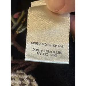 Susan Bristol Women Embroidered Cardigan Sweater Size Medium 100% Wool‎ 90's Y2K thumbnail 9