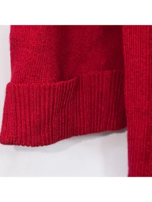 Emma James Women’s M Red Embroidered Floral Cardigan thumbnail 7