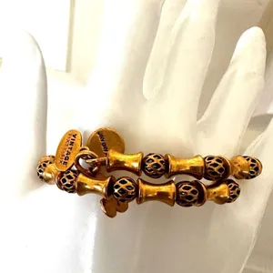 Alex and Ani Disney gold tone filigree wrap bracelet thumbnail 11