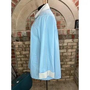 Jacket 1980s hood blue cream Size 20W thumbnail 6