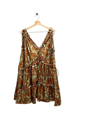 Zimmermann Silk Tiggy Mini Dress Beige Size 1(M) Designer Boho Summer Coastal thumbnail 2