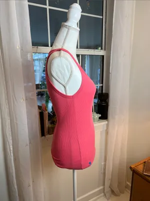 Ralph Lauren Coral Pink Tank Top size medium. thumbnail 4