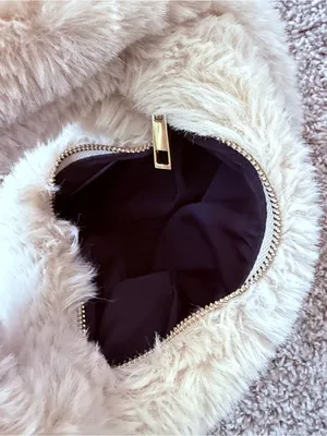 ZARA Faux Fur Mini Purse Bag thumbnail 5