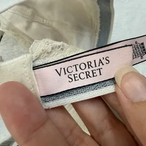 Victoria's Secret Lace Bralette Beige Logo Strap Lingerie Women's‎ Size M thumbnail 3
