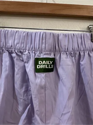 Daily Drills Poplin Resort Shorts in Wink Lavender Size XS/S thumbnail 7