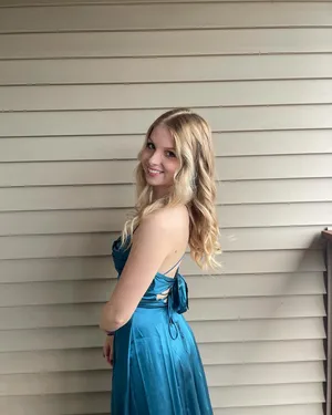 Lucy in the Sky Teal Maxi Dress thumbnail 4