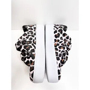 Goats Leopard Print Triple‎ Strap Sneakers Womens Size 6.5 Pink Black thumbnail 6
