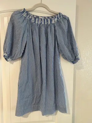 Trina Turk Off Shoulder Striped Dress thumbnail 3