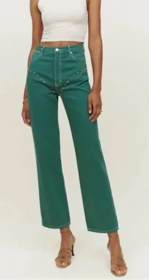 Reformation Green Women's Jeans thumbnail 1