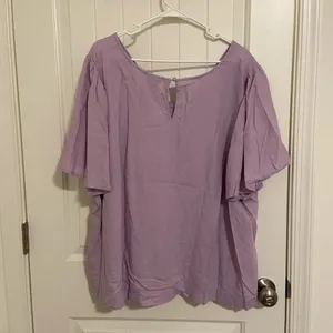EUC‎ | Ava & Viv women’s light purple blouse — 2X thumbnail 6
