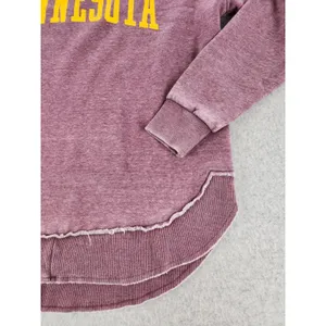 Women's SMALL Pressbox Minnesota Golden Gophers Vintage Wash Pullover Sweatshirt thumbnail 3
