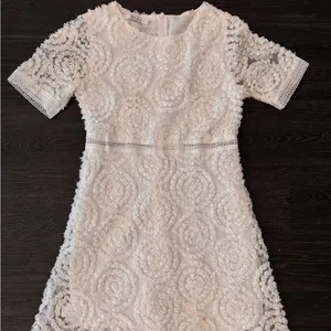 Womans Mocha Elegant Casual Skirt Cream White Dress Size Small thumbnail 1