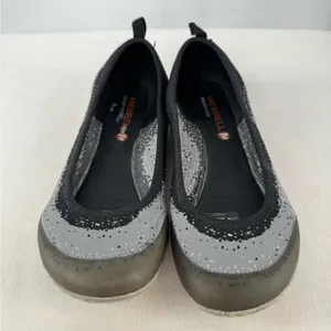 Merrill Synthetic Round Toe Flat in Grey‎ Size 6.5 thumbnail 3