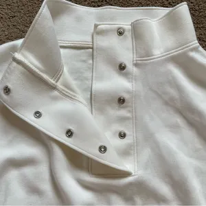 Tinsel Town Cropped Sweatshirt Women’s XS 4 Snap Collar Drawstring Adjustable thumbnail 6
