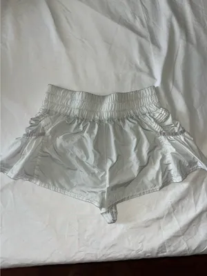Free People Movement Get Your Flirt On Shorts White thumbnail 5