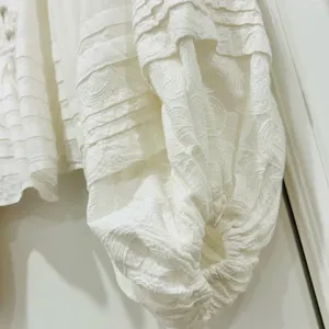 Anthropologie Shirt Women SIZE XXS White Romantic Babydoll Embroidered Victorian thumbnail 5