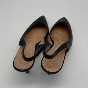 Cole Haan Black Leather Slingback Kitten Heel Pumps Womens 10.5 B thumbnail 8