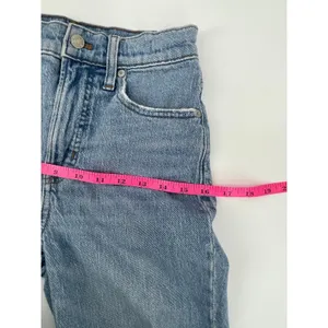 Madewell‎ The Perfect Vintage Jean Straight Size 25 Distressed Raw Hem Y2K 90s thumbnail 6